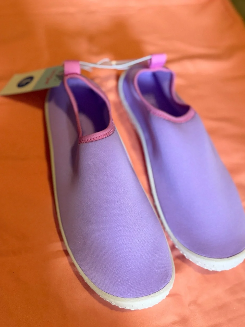 Cat & Jack Kids Slip-On Water Shoes in Lavender and Pink